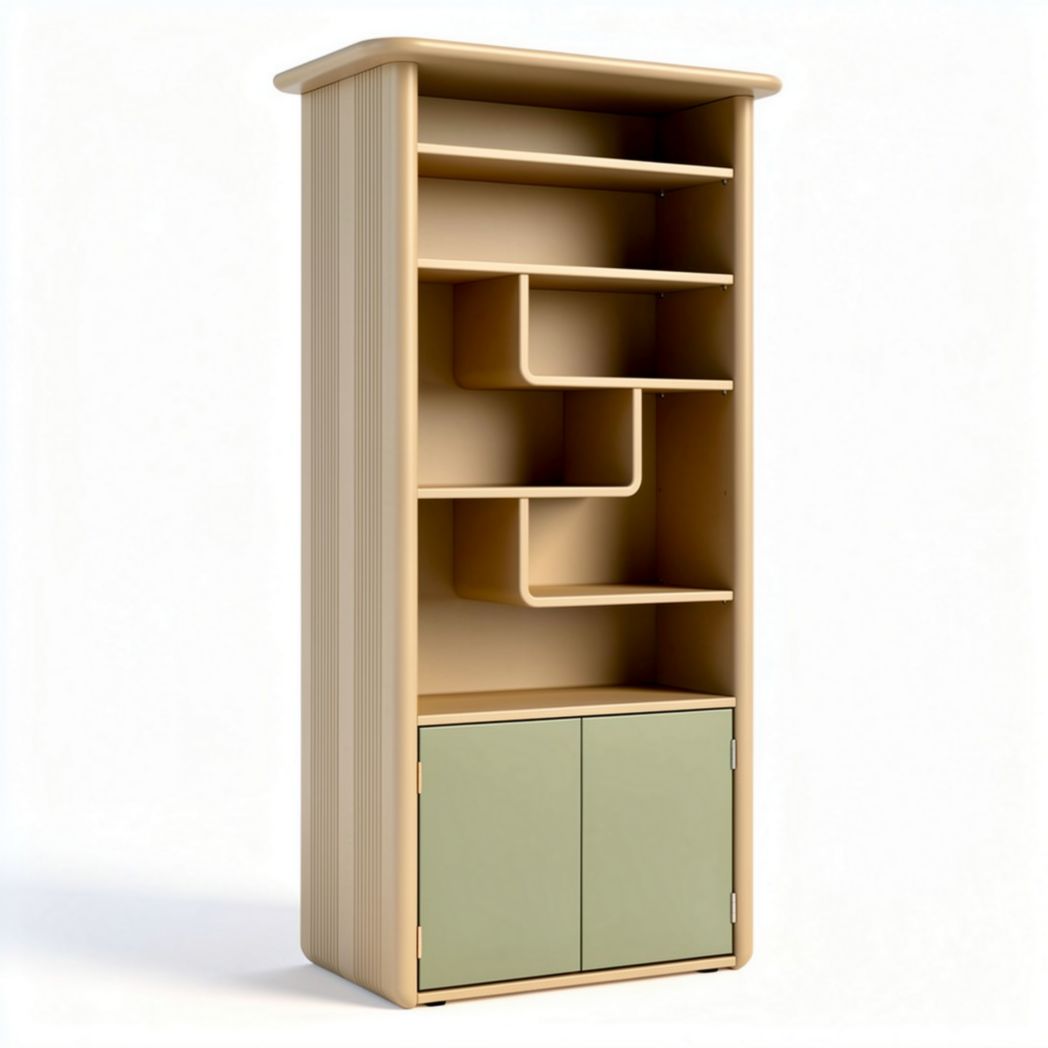 Libreria in legno per soggiorno e studio – 60 x 30 x 150 cm